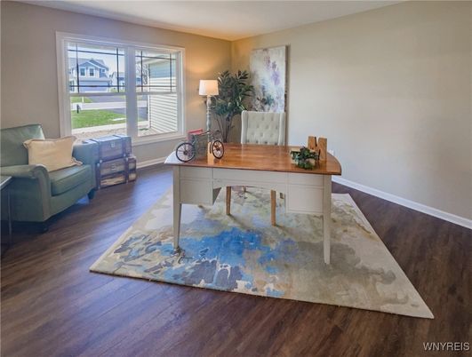 Home Office, Interior, Wood Texture Flooring