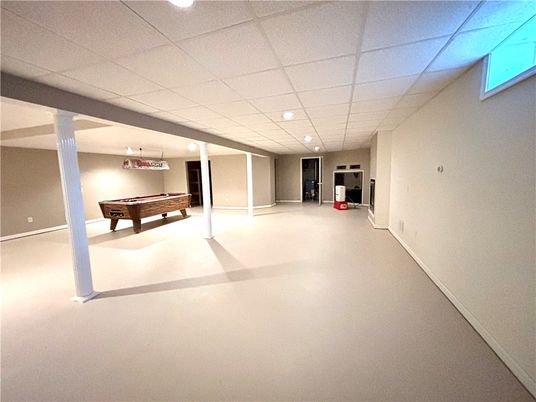 Billiard Table, Game Room, Interior, Recessed Lighting