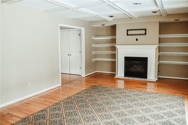 Fireplace, Interior, Wood Texture Flooring