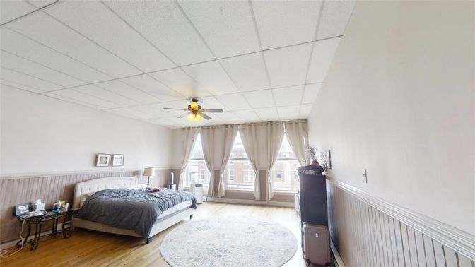 Bedroom, Interior, Wood Texture Flooring