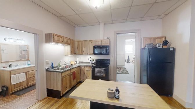 Interior, Kitchen, Wood Texture Flooring