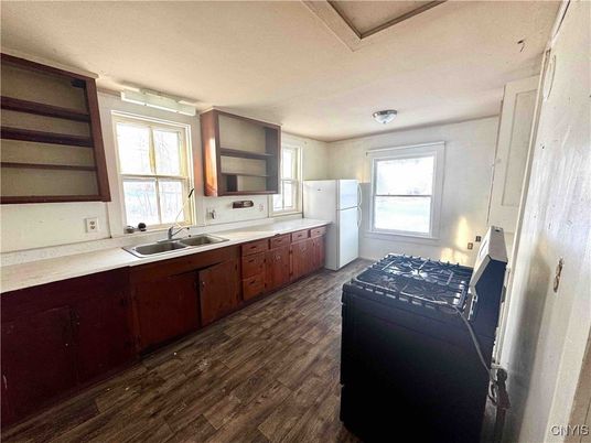 Interior, Kitchen, Wood Texture Flooring