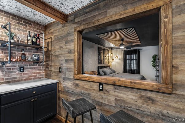 Interior, Stone Walls, Wooden Beams, Wood Texture Flooring, Wooden Walls