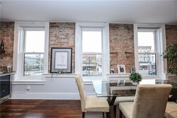 Dining room, Interior, Stone Walls, Wood Texture Flooring