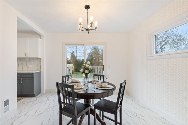 Chandelier, Dining room, Interior, Marble