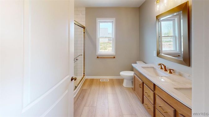 Bathroom, Interior, Wood Texture Flooring