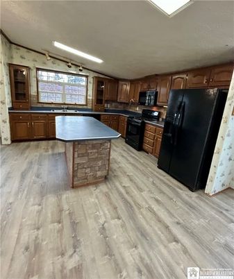 Interior, Kitchen, Wood Texture Flooring