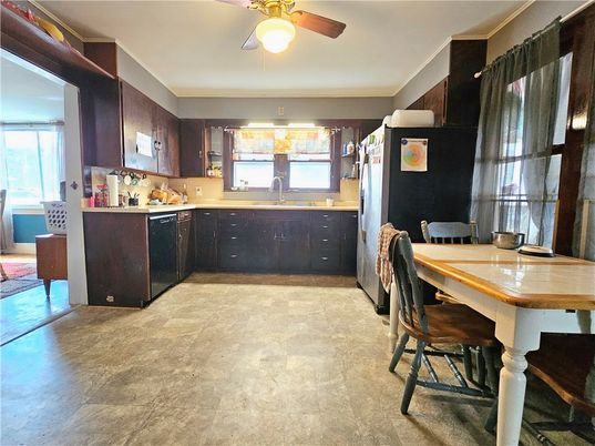 Dining room, Interior, Kitchen