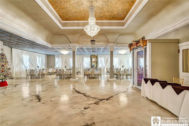 Chandelier, Dining room, Interior, Living room, Marble