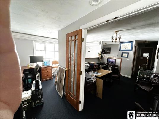 Chandelier, Home Office, Interior