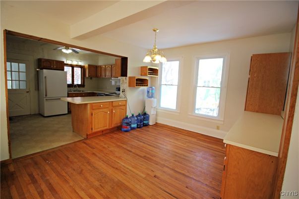 Chandelier, Interior, Kitchen, Wood Texture Flooring