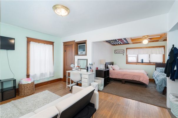 Bedroom, Home Office, Interior, Wood Texture Flooring