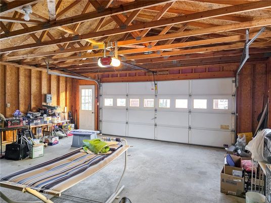 Garage, Interior, Wooden Beams, Wooden Ceilings