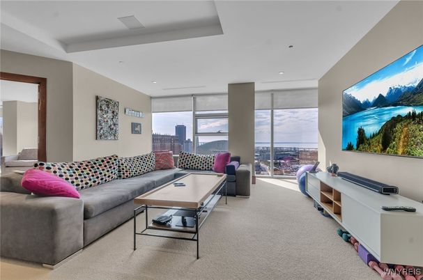 Interior, Living room, Recessed Lighting