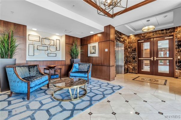 Elevator, Interior, Living room, Recessed Lighting, Wooden Walls