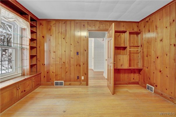 Empty room, Interior, Wood Texture Flooring, Wooden Walls