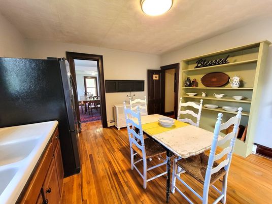 Dining room, Interior, Wood Texture Flooring