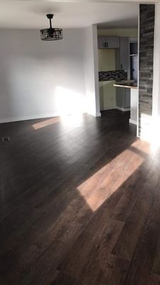Empty room, Interior, Kitchen, Wood Texture Flooring