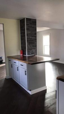 Interior, Kitchen, Wood Texture Flooring