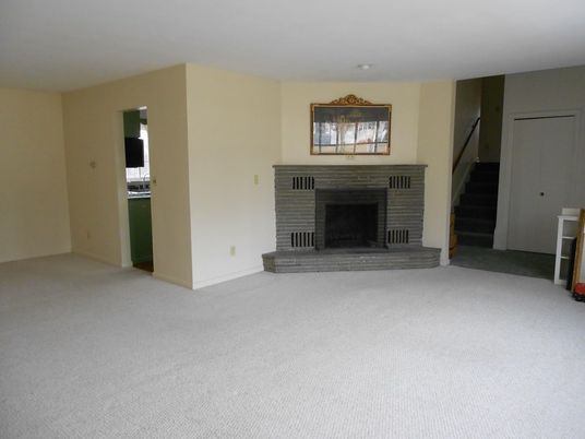 Empty room, Fireplace, Interior