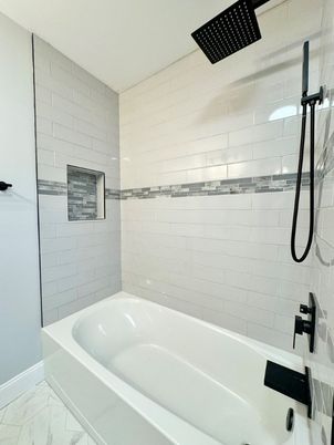 Bathroom, Glass Shower, Interior, Marble