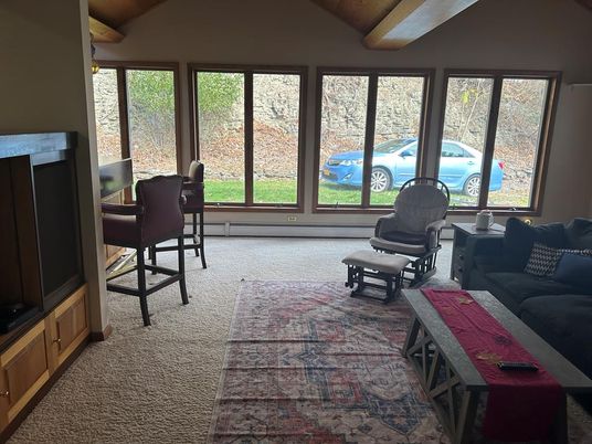 Interior, Living room, Wooden Beams