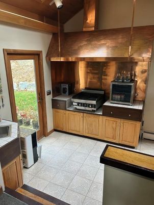 Interior, Kitchen, Stainless Steel Appliances, Wooden Beams