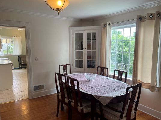Dining room, Interior, Wood Texture Flooring