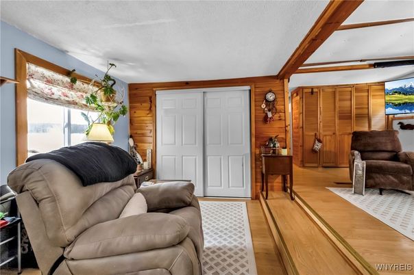 Interior, Living room, Wood Texture Flooring, Wooden Walls