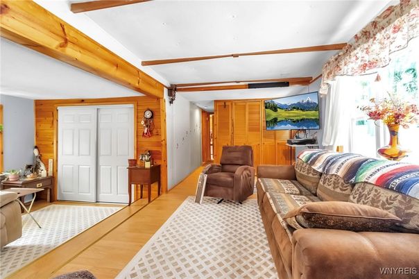 Interior, Living room, Wooden Beams, Wood Texture Flooring