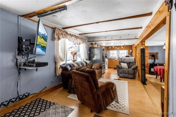 Interior, Kitchen, Living room, Wood Texture Flooring