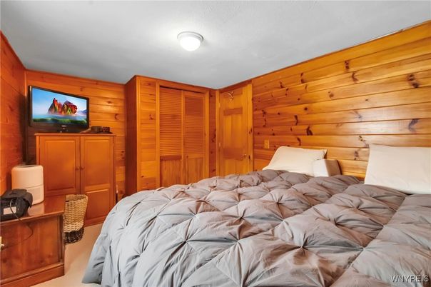 Bedroom, Interior, Wooden Walls