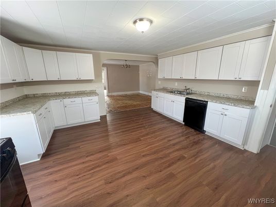Interior, Kitchen, Wood Texture Flooring