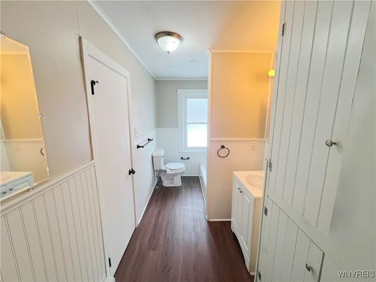 Bathroom, Interior, Wood Texture Flooring