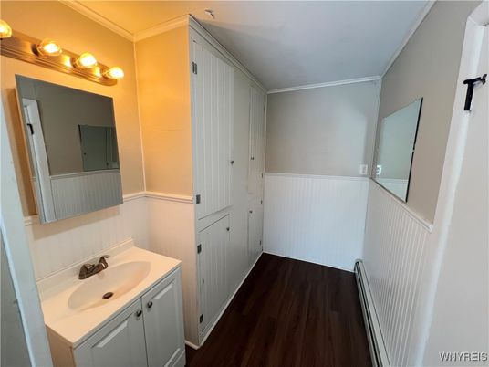 Bathroom, Interior, Wood Texture Flooring