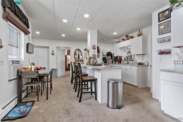 Dining room, Interior, Kitchen, Recessed Lighting