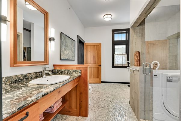 Bathroom, Glass Shower, Interior