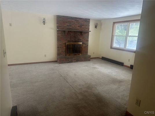 Empty room, Fireplace, Interior