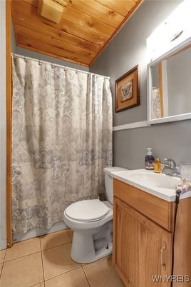 Bathroom, Interior, Wooden Ceilings
