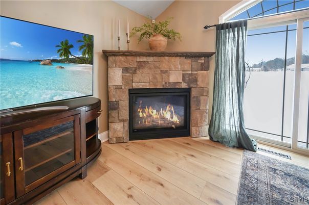 Fireplace, Interior, Water, Wood Texture Flooring