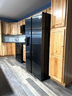 Interior, Kitchen, Wood Texture Flooring