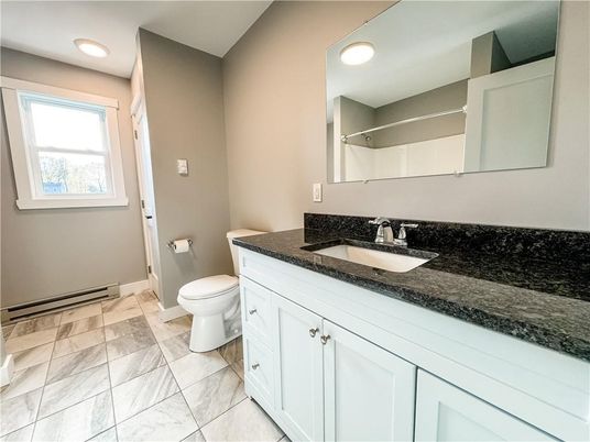 Bathroom, Interior, Marble, Recessed Lighting
