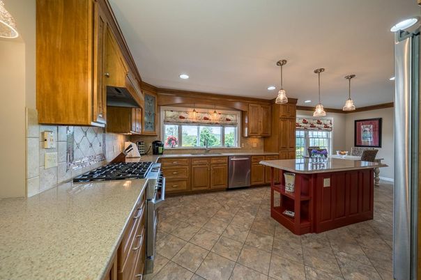 Interior, Kitchen, Pendant Lights, Recessed Lighting, Stainless Steel Appliances