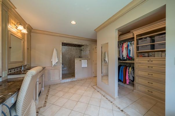 Bathroom, Interior, Recessed Lighting, Walk-in Closets