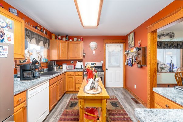 Interior, Kitchen, Wood Texture Flooring
