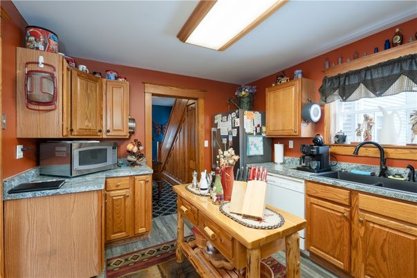 Interior, Kitchen, Wood Texture Flooring