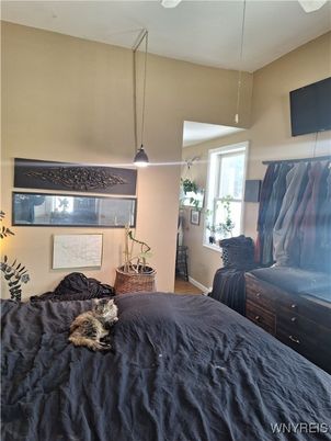 Bedroom, Interior, Pendant Lights