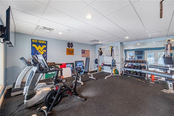 Fitness Equipment, Interior, Recessed Lighting