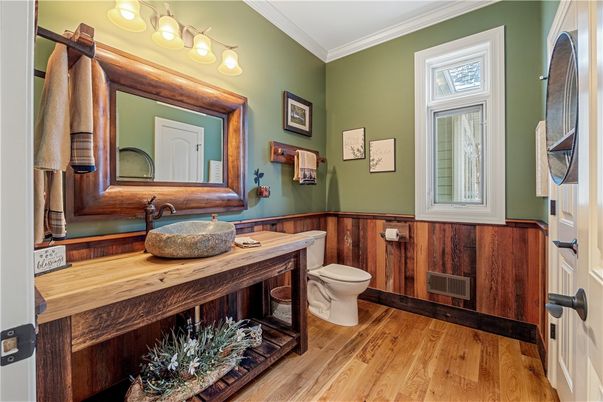 Bathroom, Interior, Wood Texture Flooring