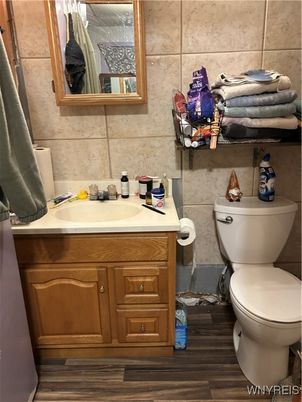 Bathroom, Interior, Wood Texture Flooring